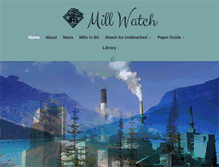Tablet Screenshot of millwatch.ca